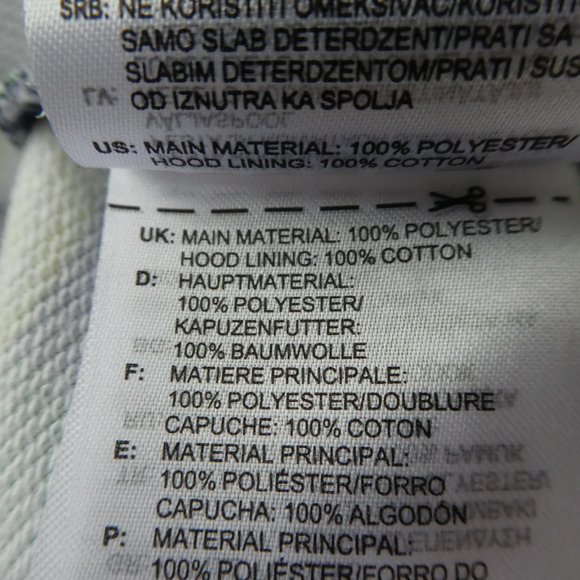 Adidas Sweatshirt Hood Floral Crop Trefoil Navy Ribbed Knit Cuffs Waistband XS - Picture 9 of 9